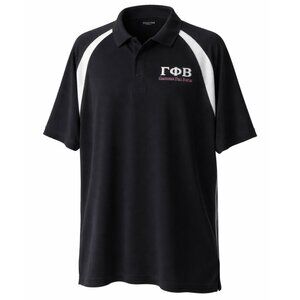 Mens Gamma Phi Beta Sport Tek Performance Golf Polo Size 2XL Dad Brother BF NWT
